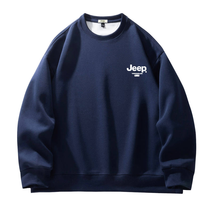 Jeep Sweatshirts Unisex Crew Neck Thickened Heavyweight