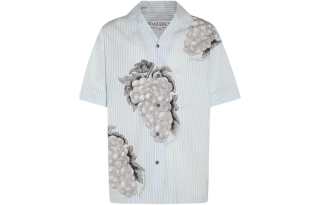 JW Anderson Graphic Printed Striped Shirt