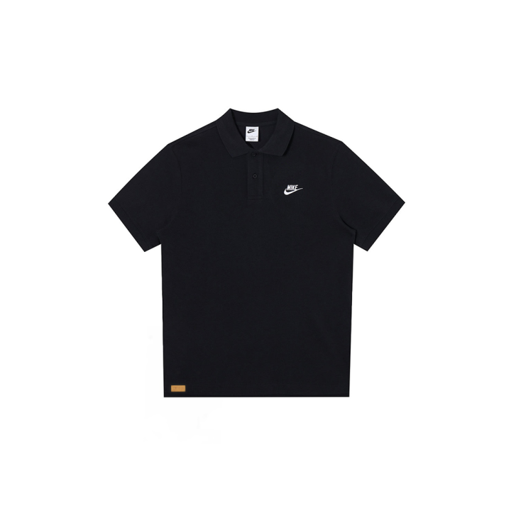 Nike Nike Polo Shirts Unisex Black Polo Collar Moderate Straight Fit