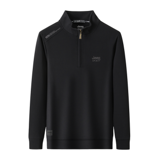 JEEP SPIRIT Sweatshirts Unisex Stand Collar Moderate