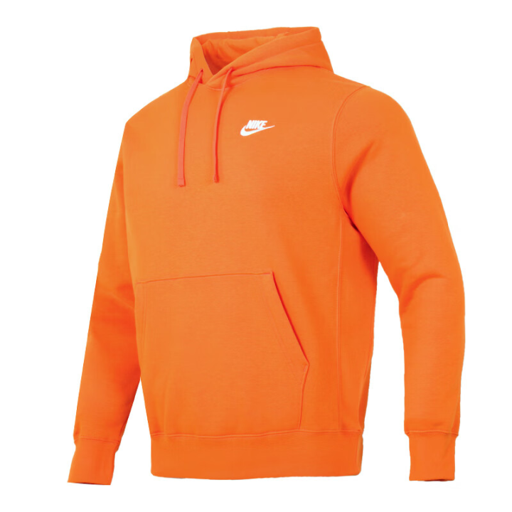Nike Nike Sweatshirts Men's Orange Hooded Moderate Regular