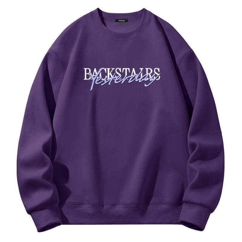 MINISO Sweatshirts Unisex Crew Neck Moderate Heavyweight