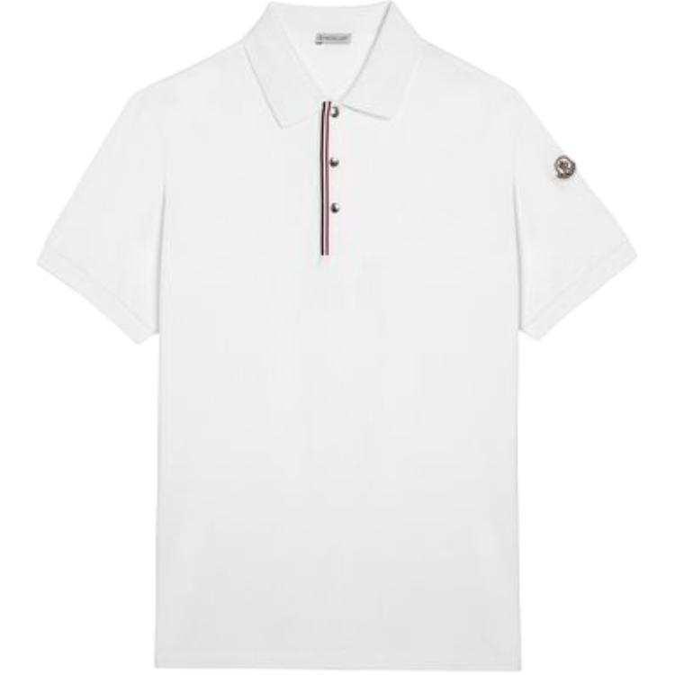 Moncler Short Sleeved Logo Patch Polo Shirt