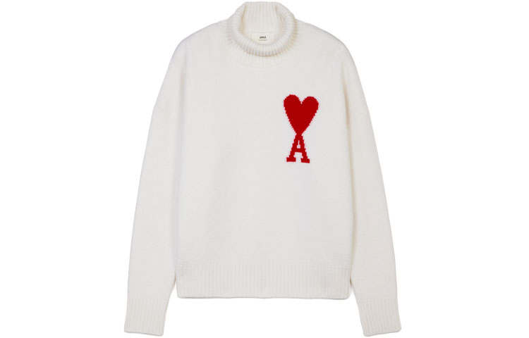 AMIPARIS Ami Paris Ami De Coeur Roll neck Wool Jumper