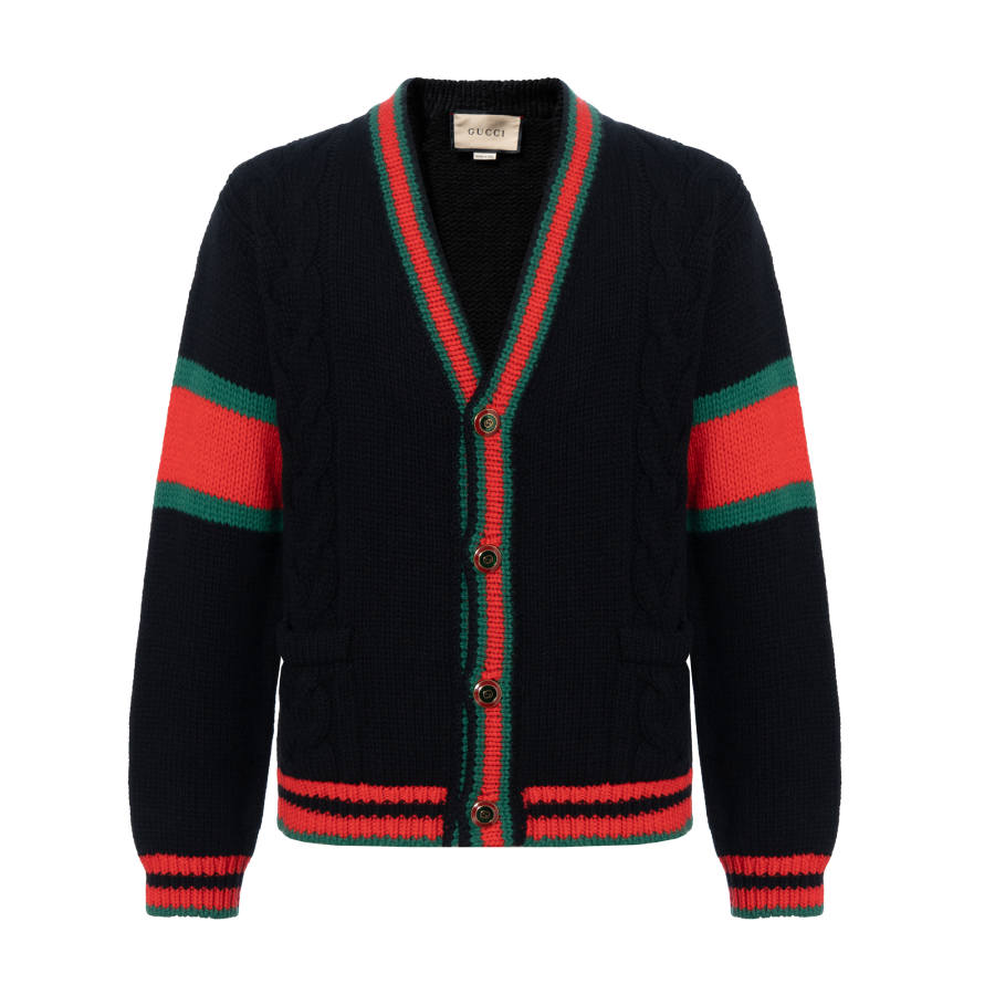 GUCCI GUCCI Oversize Cable Knit Cardigan
