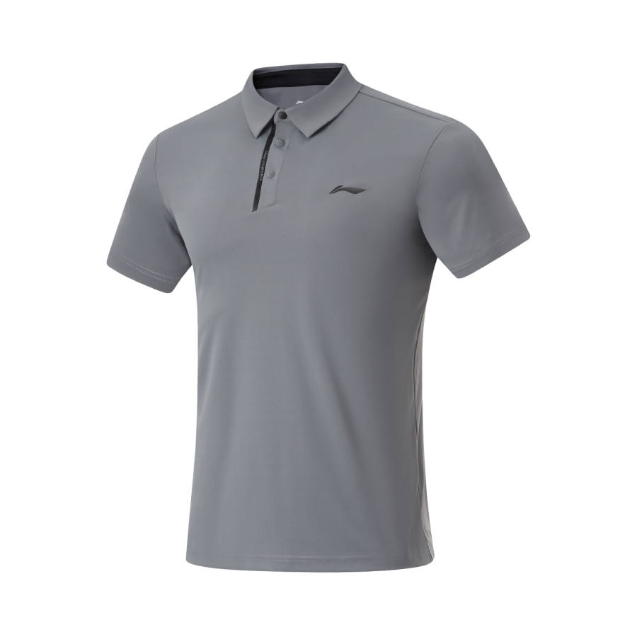 Li-Ning Li Ning Fitness Series Polo Shirt Men's Shadow Gray
