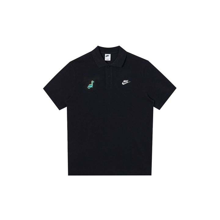 Nike Nike Polo Shirts Unisex Black Polo Collar Moderate Straight Fit