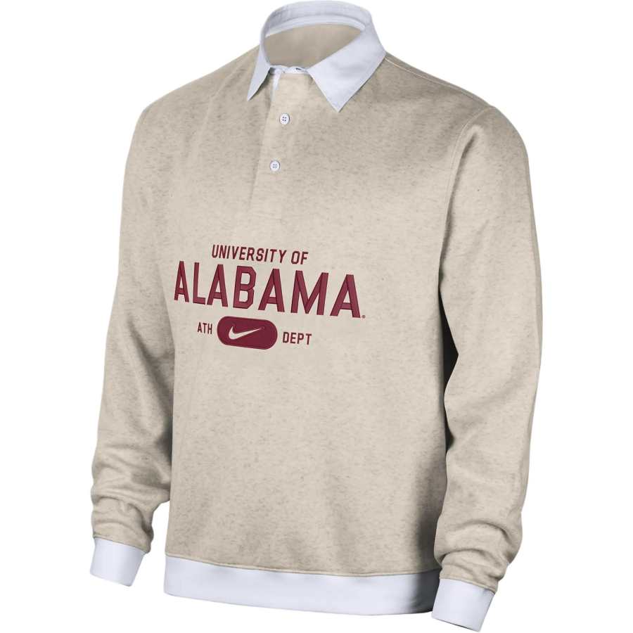 Nike Nike Alabama Club Fleece Men's Nike College Long-Sleeve Polo
