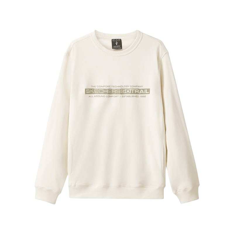 Skechers Sportlife Sweatshirt Men's Egg White Color