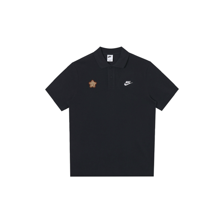 Nike Nike Polo Shirts Unisex Black Polo Collar Moderate Straight Fit