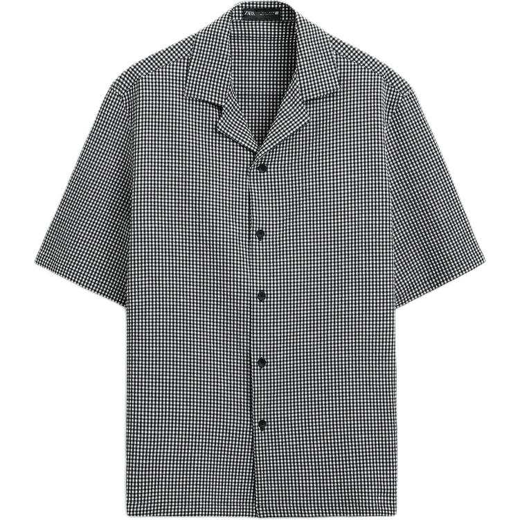 ZARA Shirts Men's Black/White Moderate