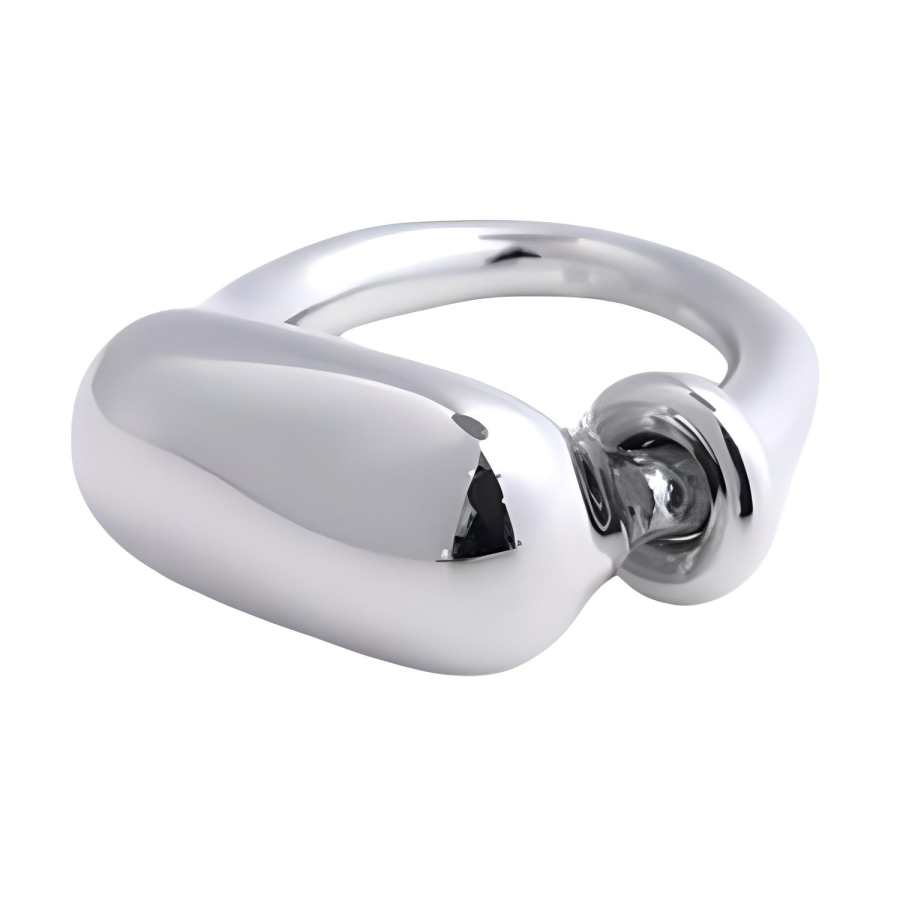 JIL SANDER Brass Rings Men's Silver