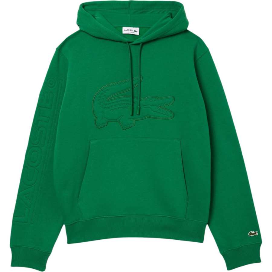 LACOSTE Logo-appliqué Jersey Hoodie