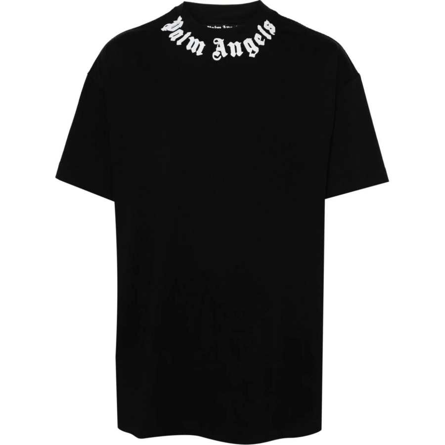 PALM ANGELS Neck Logo T Shirt