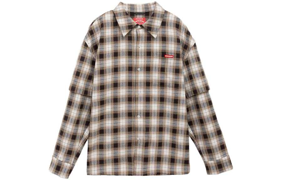 SPRAYGROUND SPRAYGROUND Shirts Unisex Pointed Collar Moderate Mock Two Piece