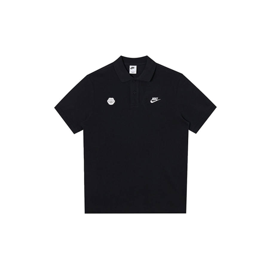Nike Nike Polo Shirts Unisex Black Polo Collar Moderate Straight Fit