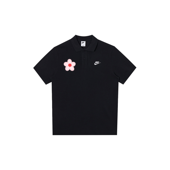 Nike Nike Polo Shirts Men's Black Polo Collar Moderate Straight Fit