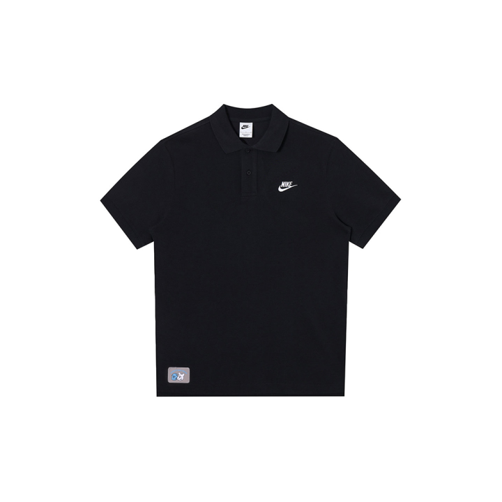 Nike Nike Polo Shirts Men's Black Polo Collar Moderate Straight Fit