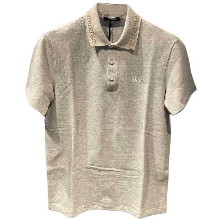 VERSACE VERSACE SS24 Polo Shirt Men's Gray