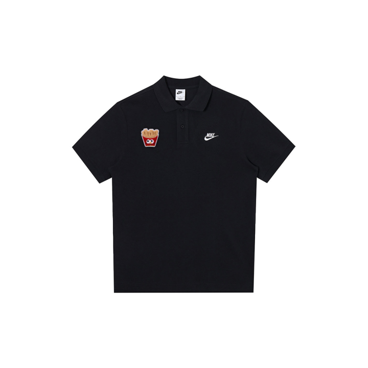Nike Nike Polo Shirts Unisex Black Polo Collar Moderate Straight Fit