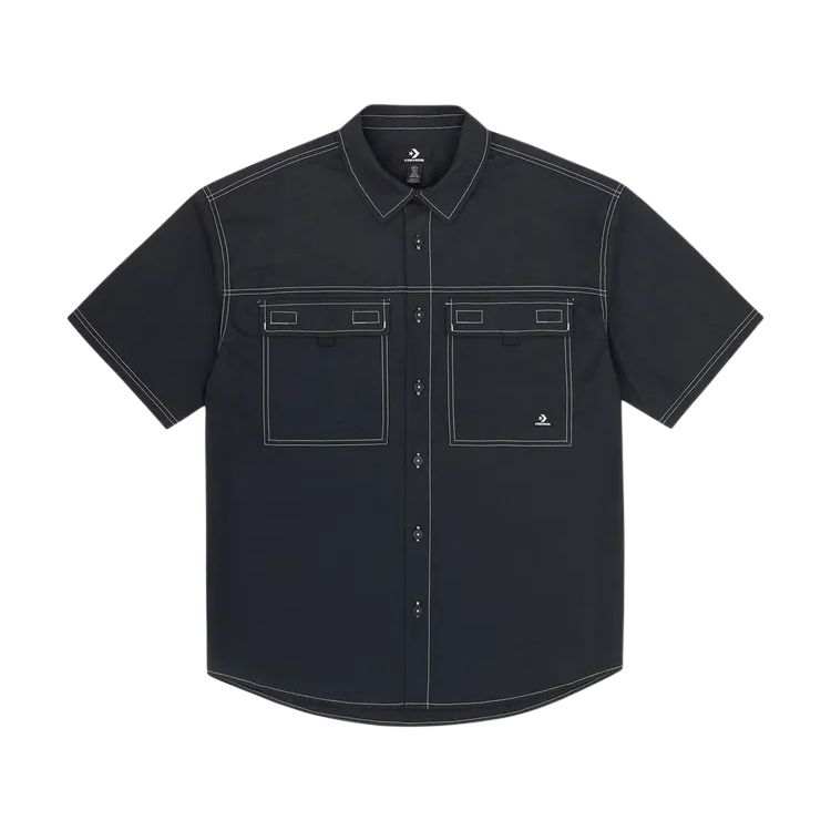 Converse Converse Shirts Men's Black Lapel Moderate Other