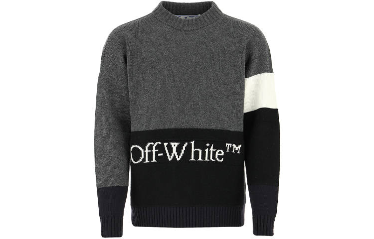 OFF-WHITE OFF WHITE Color Block Logo Sweater