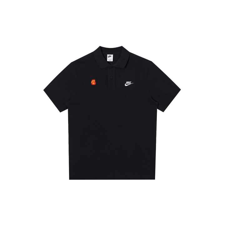 Nike Nike Polo Shirts Unisex Black Polo Collar Moderate Straight Fit