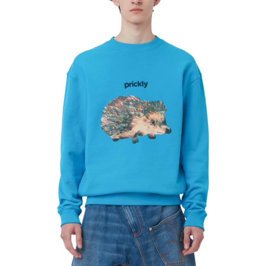 JW Anderson Hedgehog-print Crew-neck Sweatshirt