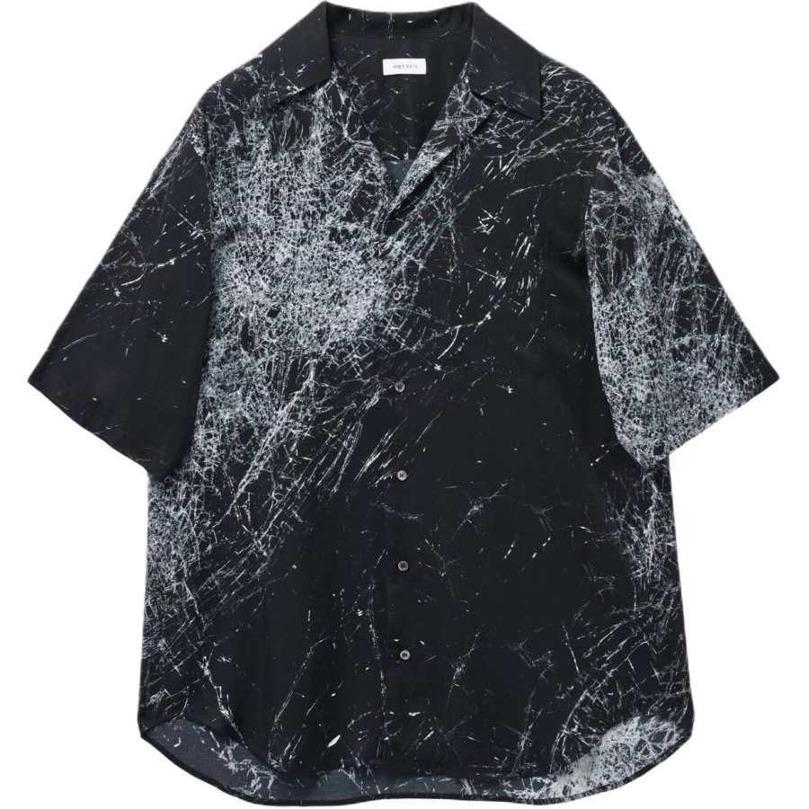 Alexander McQueen Alexander McQueen Smashed Screen Collared Shirt