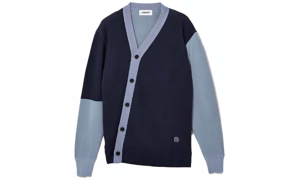 AMBUSH AMBUSH Sweaters Men's Blue V Neck Moderate Irregular