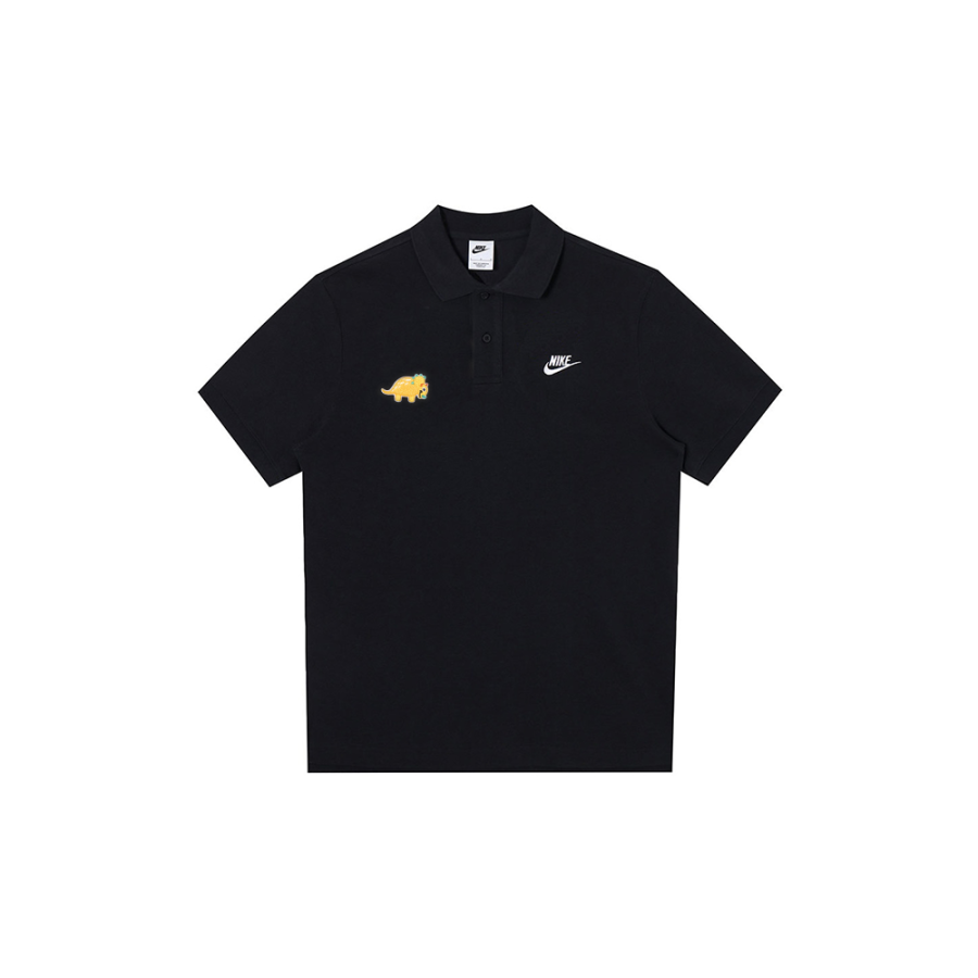 Nike Nike Polo Shirts Unisex Black Polo Collar Moderate Straight Fit