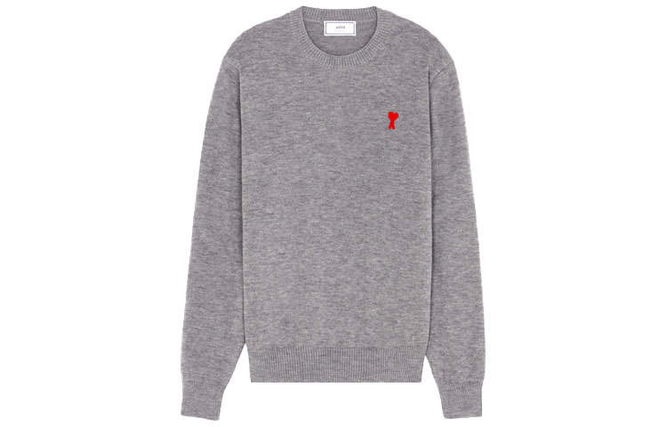 AMIPARIS AMIPARIS Sweaters Men's Gray Crew Neck Moderate Other