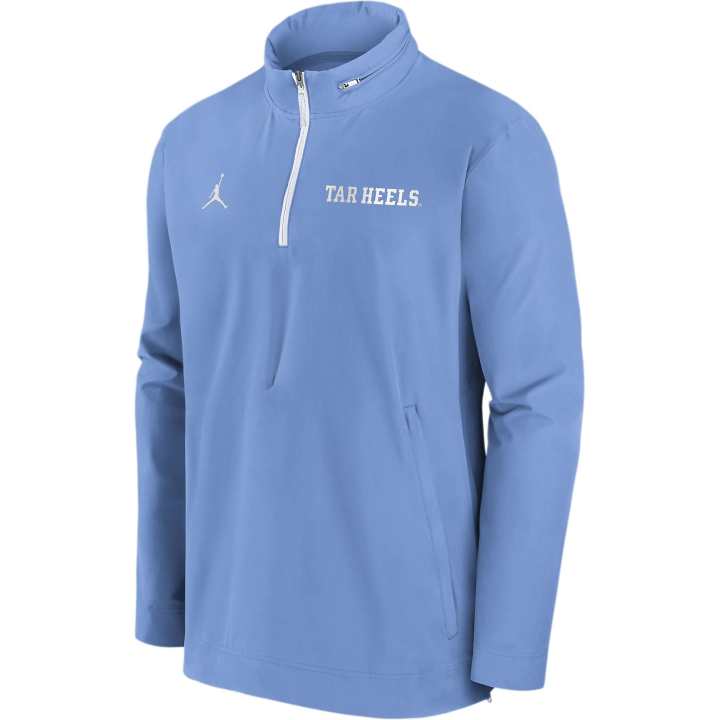 Jordan JORDAN North Carolina Tar Heels Sideline Coach Men's Nike College 1/2-Zip Hooded Jacket