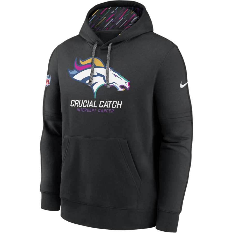 Nike Nike Denver Broncos Crucial Catch Club Men's Nike Nfl Pullover Hoodie