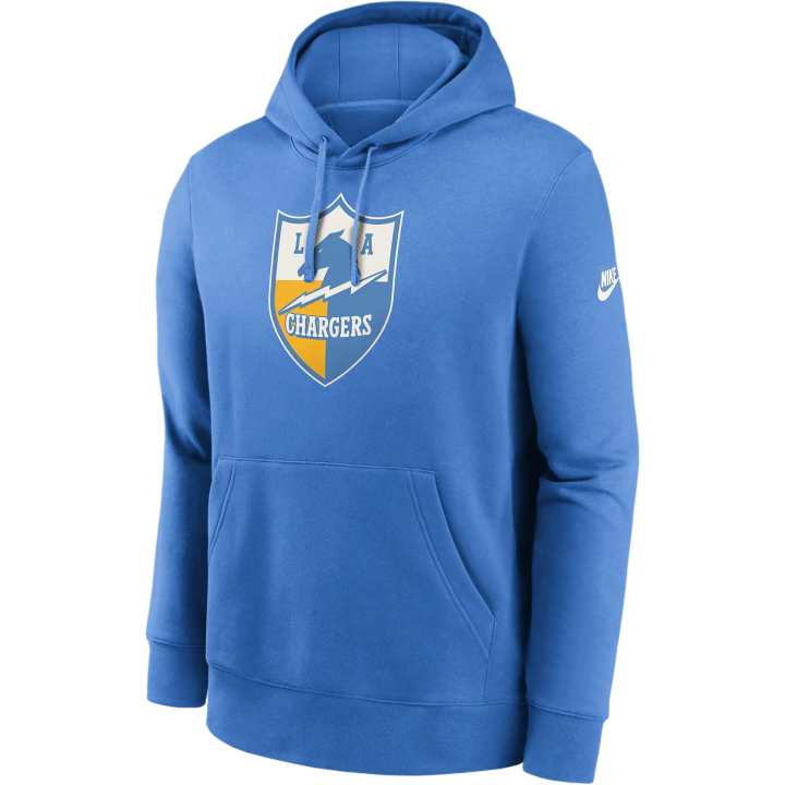 Nike Nike Los Angeles Chargers Rewind Club Logo Men's Nike Nfl Pullover Hoodie