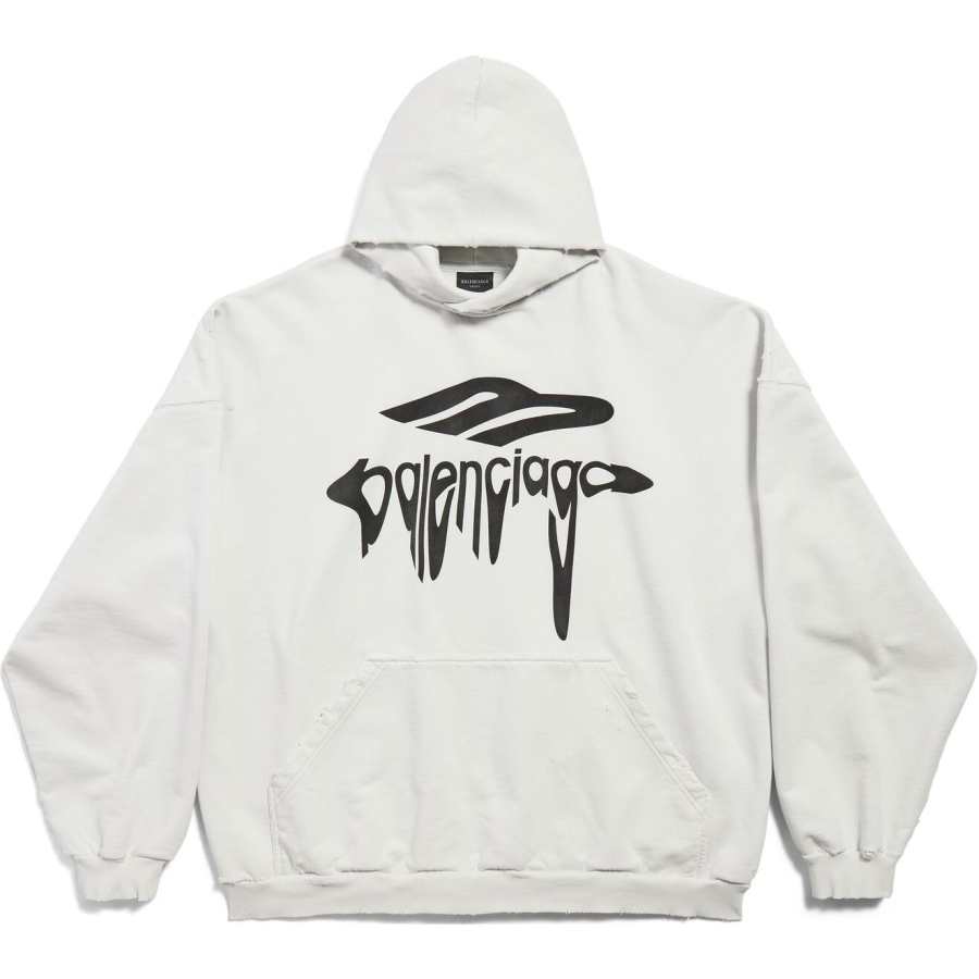 Balenciaga 3b Liquefied Oversized Hoodie