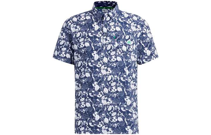 Adidas Adidas Shirts Men's Sea Blue Pointed Collar Moderate Other