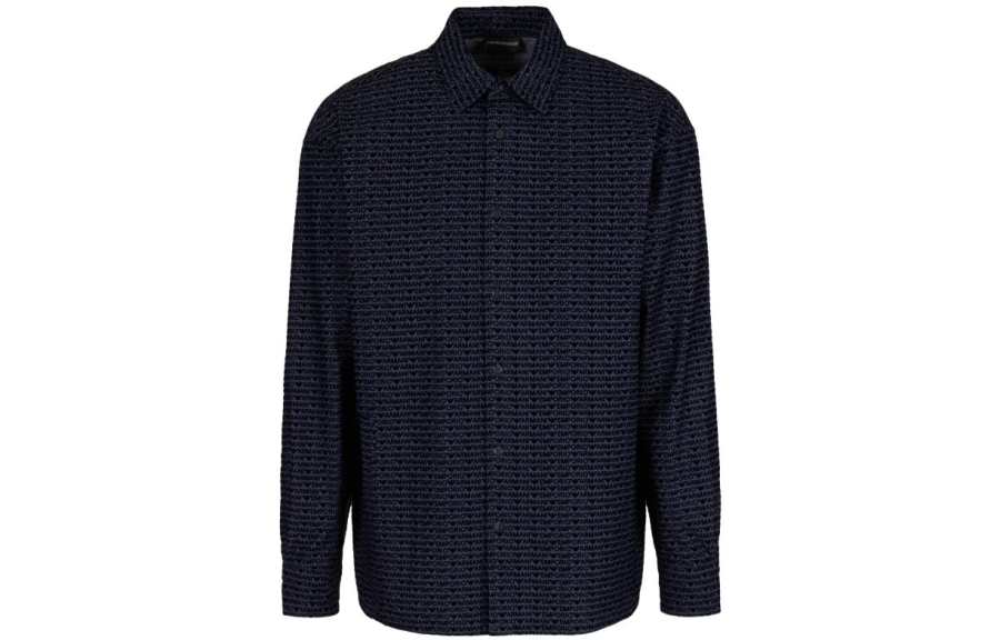EMPORIO ARMANI Shirt Men's Denim Blue