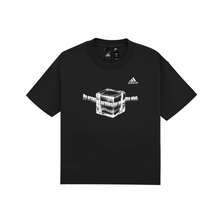 Adidas Adidas T Shirts Unisex Black Crew Neck Moderate Straight Fit