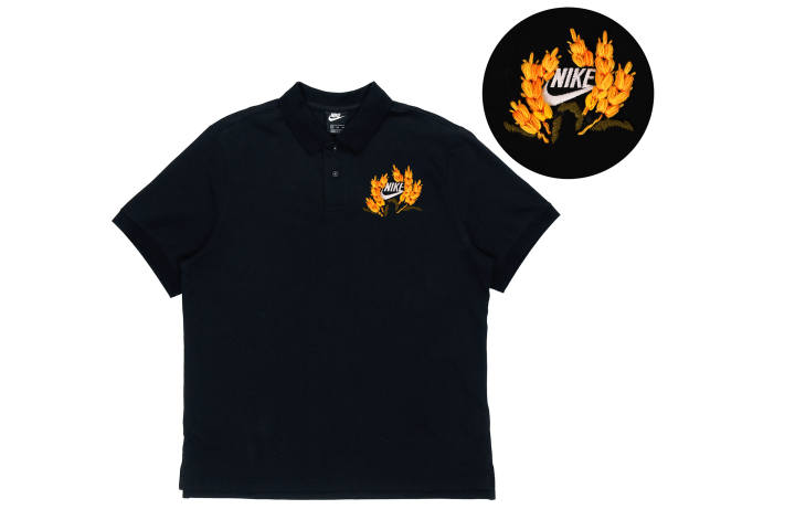 Nike Nike Polo Shirts Unisex Black Polo Collar Moderate Straight Fit