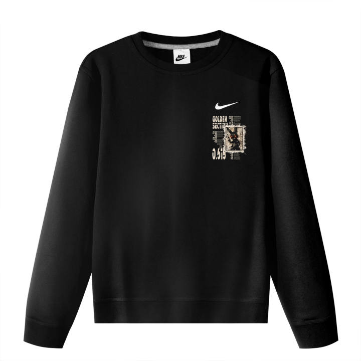 Nike Nike Sweatshirts Unisex Black Crew Neck Moderate Regular