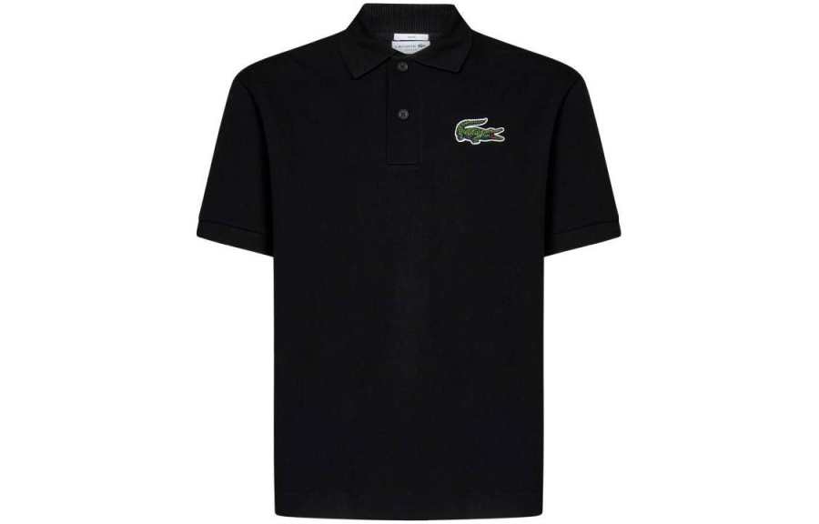 LACOSTE Logo-Embroidered Short-Sleeved Polo Shirt