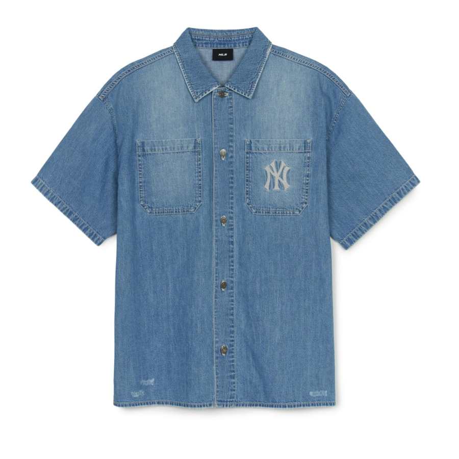 MLB New York Yankees Shirt Unisex Sky Blue