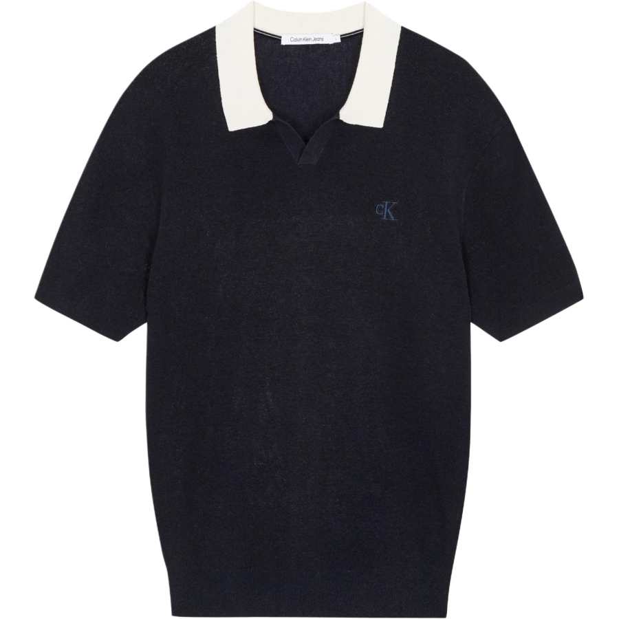 CALVIN KLEIN Polo Shirt Men's Night Sky