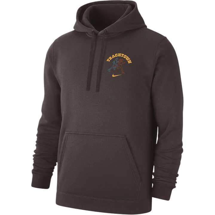 Nike Nike Club Running Pullover Hoodie Sweatshirt Men's Brown
