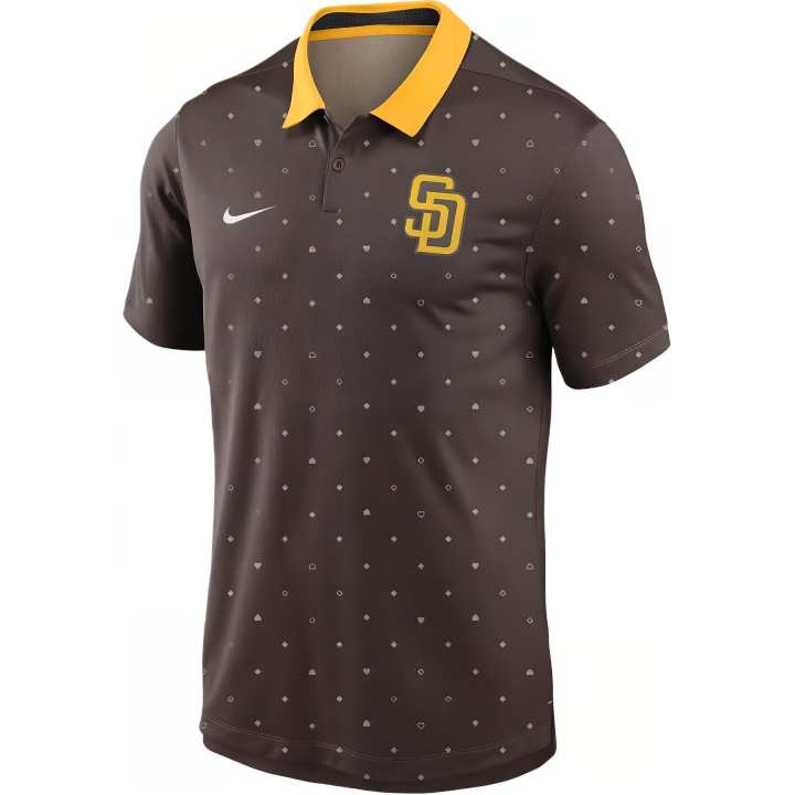 Nike Nike MLB Collaboration San Diego PADRES Polo Shirt San Diego Padres Men's Brown