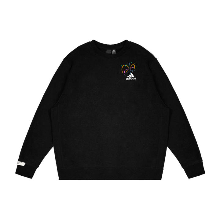 Adidas Adidas Sweatshirts Unisex Black Crew Neck Moderate Regular