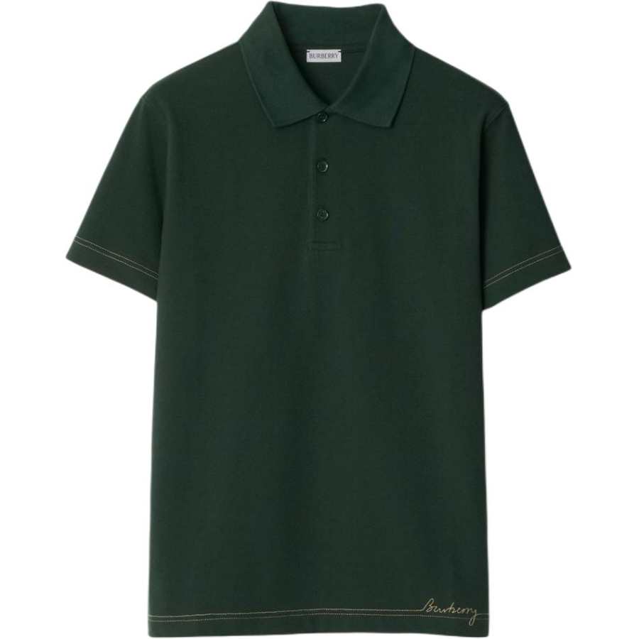Burberry Logo-embroidered Polo Shirt