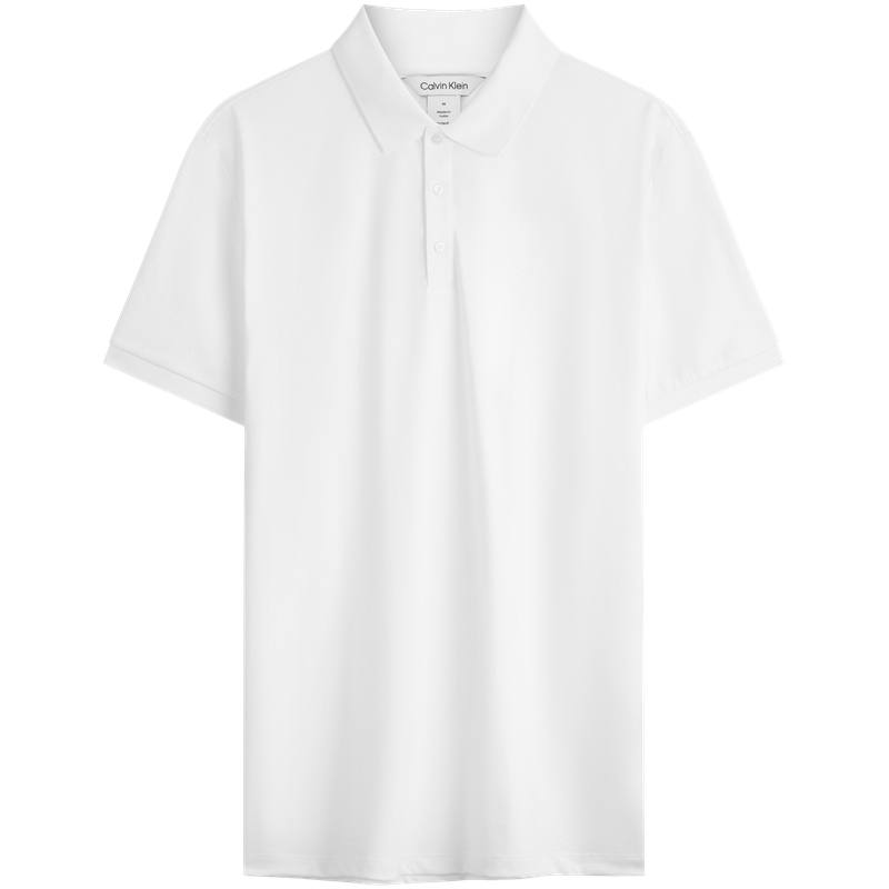 CALVIN KLEIN Polo Shirt Men's Moon White