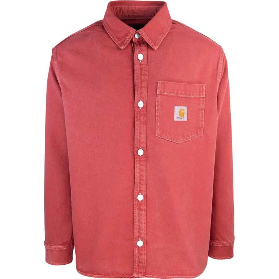 Carhartt WIP Shirts Men's Red Lapel Moderate Other